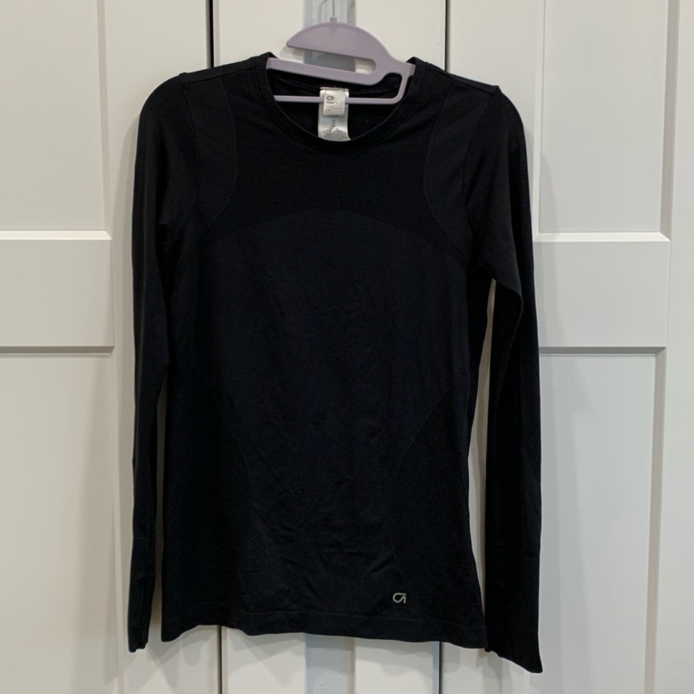 GapFit Motion Long Sleeve Workout Shirt Thumbhole Sleeves Size XS